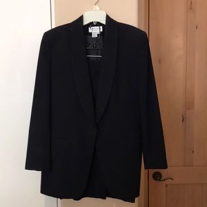 Two Piece Navy Blue Suit